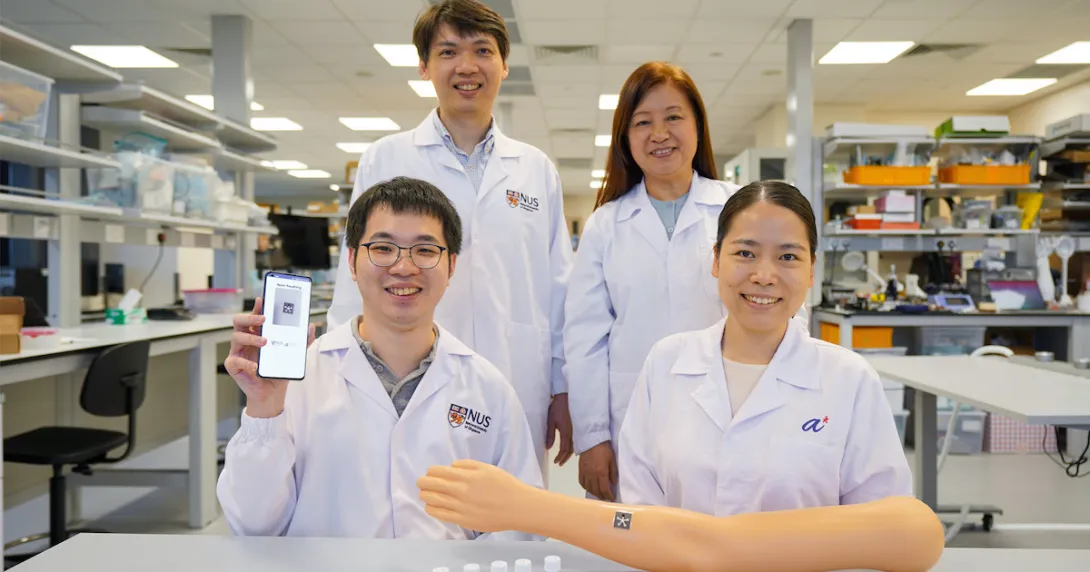 
  Inventors of the AI-enabled sensor patch for wound monitoring
