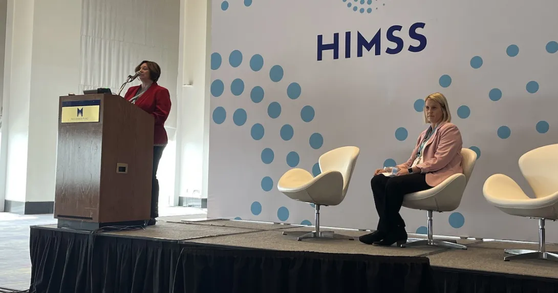 
  Frederick Health's Jackie Rice and Dr. Kristin Conley
